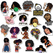 Load image into Gallery viewer, 50 Inspirational Melanin Poppin Fashion Sticker Decals
