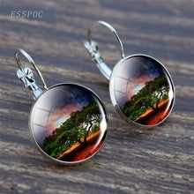 Load image into Gallery viewer, Tree of Life Silver Color Earrings