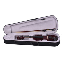 Load image into Gallery viewer, ammoon VE-201 Violin Full Size 4/4 Solid Wood Silent Electric Violin Maple Body Ebony Fingerboard Pegs with Violin Accessories
