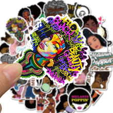 Load image into Gallery viewer, 50 Inspirational Melanin Poppin Fashion Sticker Decals
