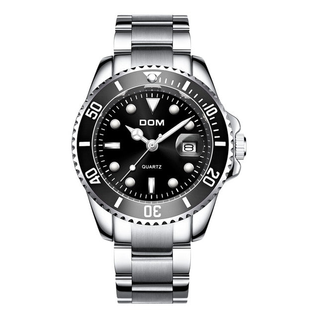 DOM Luxury Men's Waterproof Sports Quartz Wrist Watch