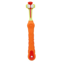 Load image into Gallery viewer, Three Sided Pet Dog Cat Toothbrush

