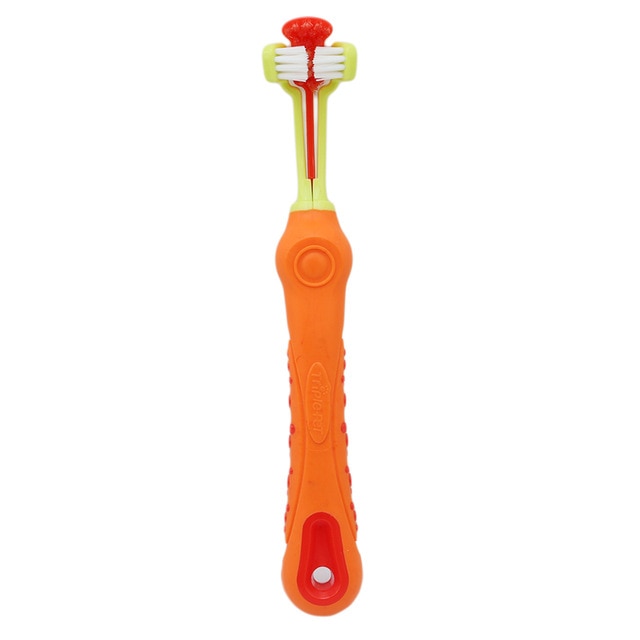 Three Sided Pet Dog Cat Toothbrush