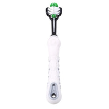 Load image into Gallery viewer, Three Sided Pet Dog Cat Toothbrush
