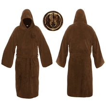 Load image into Gallery viewer, Mens Hooded Jedi Winter Bathrobe

