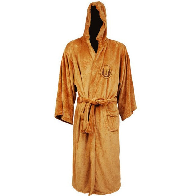 Mens Hooded Jedi Winter Bathrobe